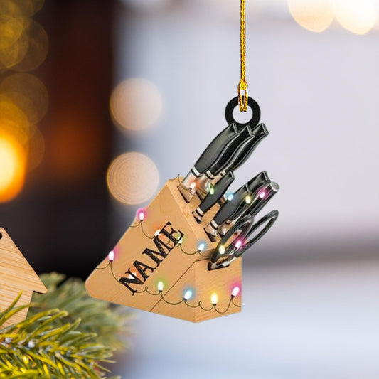 Personalized Chef Christmas Ornament 2025, Cooking Baking Christmas Ornaments, Chef Uniform Ornament, Custom Chef Hat Ornament for Christmas Tree Chef Gifts Food Ornaments Kitchen Ornament  N06