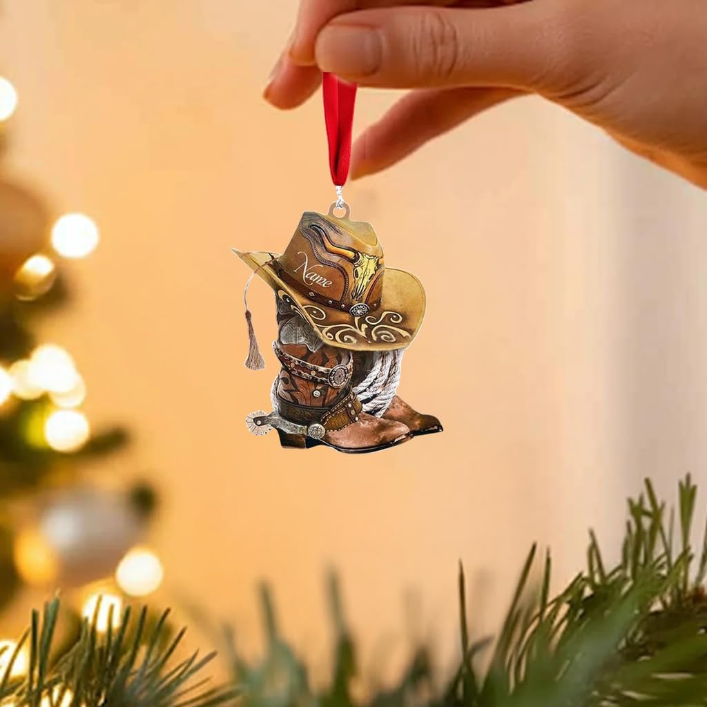 Custom Horse Riding Ornament | Personalized Equestrian Holiday Gift for Riders, Trainers & Horse Owners THH7