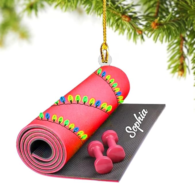 Custom Yoga Lovers Ornament - Yoga Christmas Decoration Gift LL16