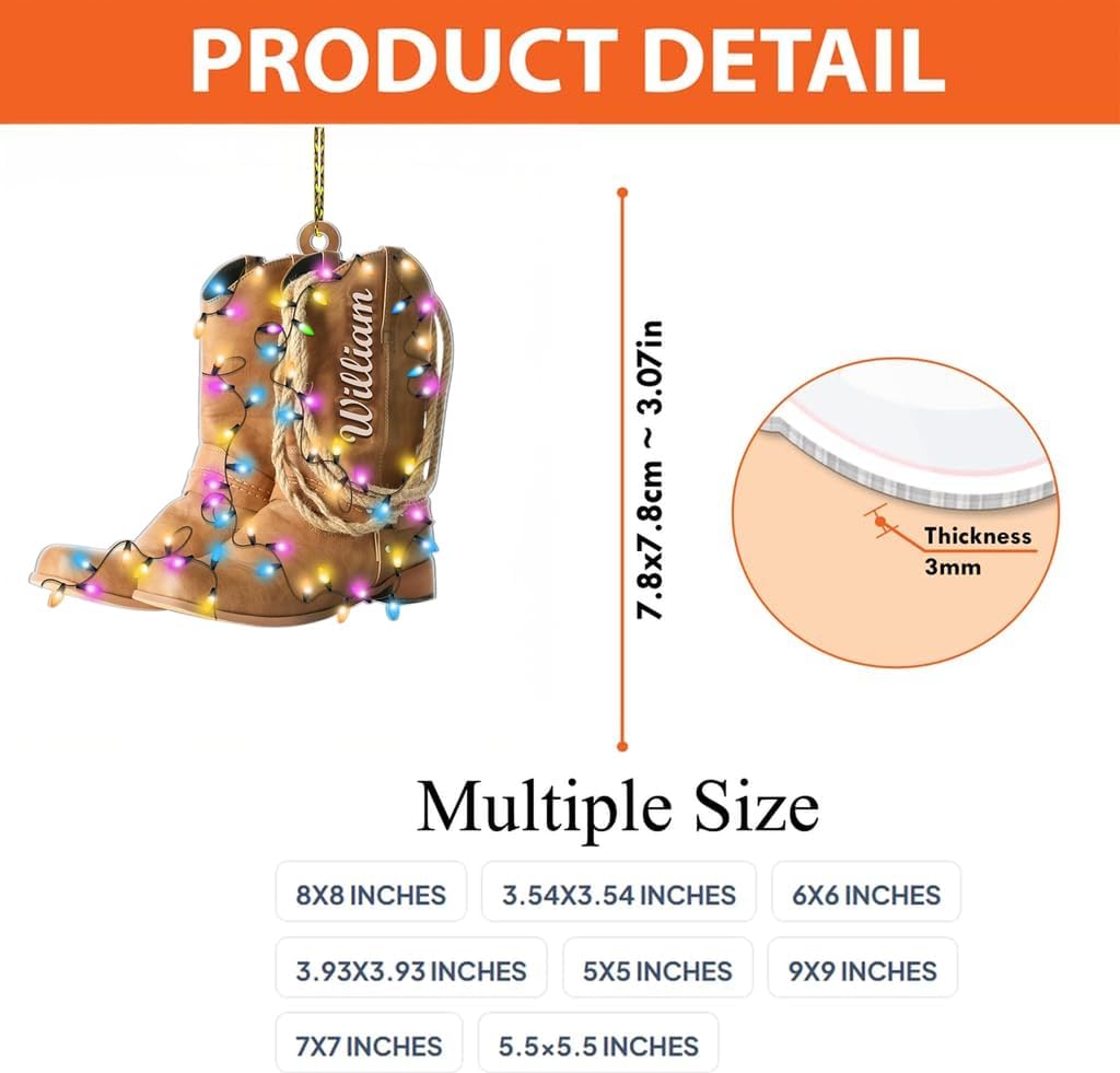 Custom Horse Riding Ornament | Personalized Equestrian Holiday Gift for Riders, Trainers & Horse Owners THH14