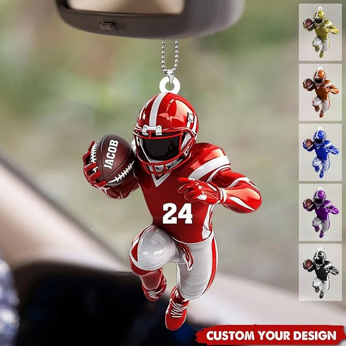 Personalized Football Uniform Ornament - American Football Ornament Gift LL26