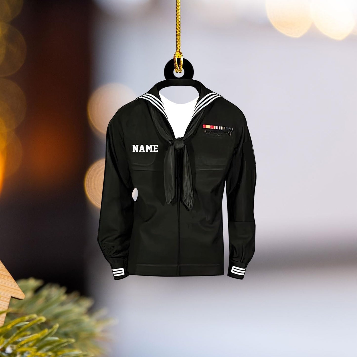 Custom Name Sailor Ornament – Personalized Captain Acrylic Sailing Ornament, Nautical Christmas Tree Decoration for Navy Lovers TS25