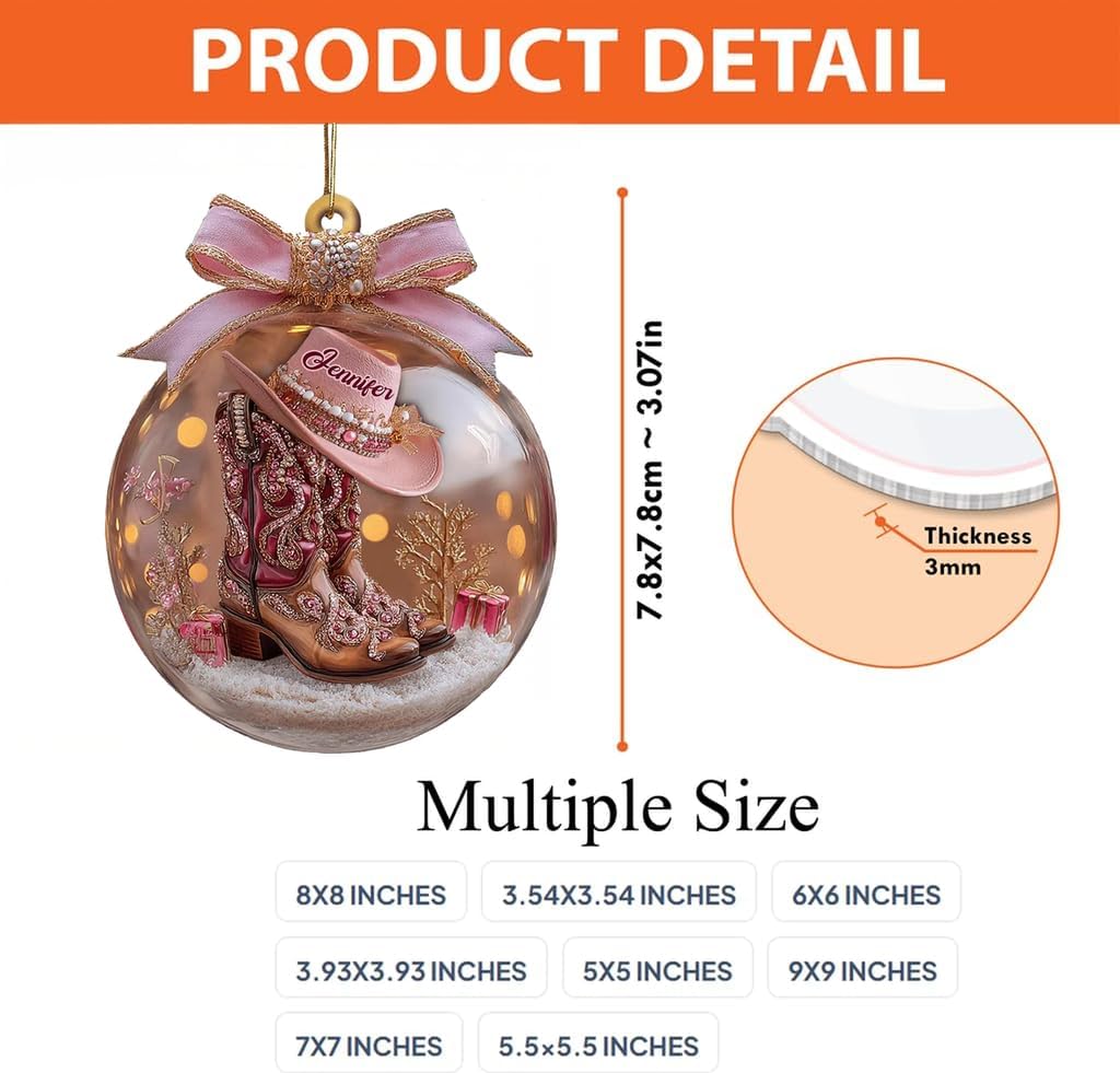 Custom Horse Riding Ornament | Personalized Equestrian Holiday Gift for Riders, Trainers & Horse Owners THH9