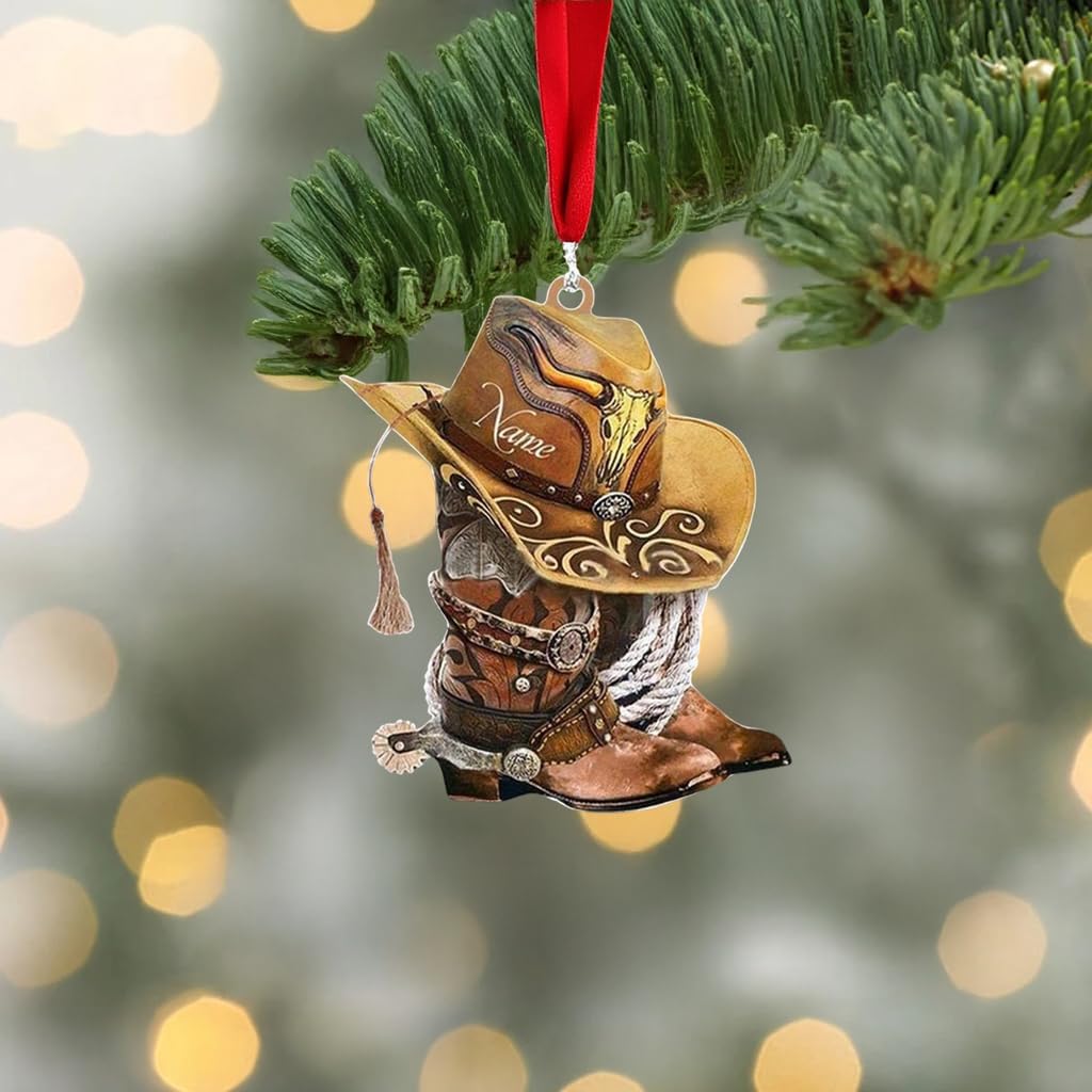 Custom Horse Riding Ornament | Personalized Equestrian Holiday Gift for Riders, Trainers & Horse Owners THH7