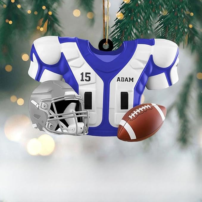 Personalized Football Uniform Ornament - American Football Ornament Gift LL21