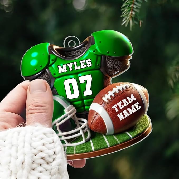 Personalized Football Uniform Ornament - American Football Ornament Gift LL20