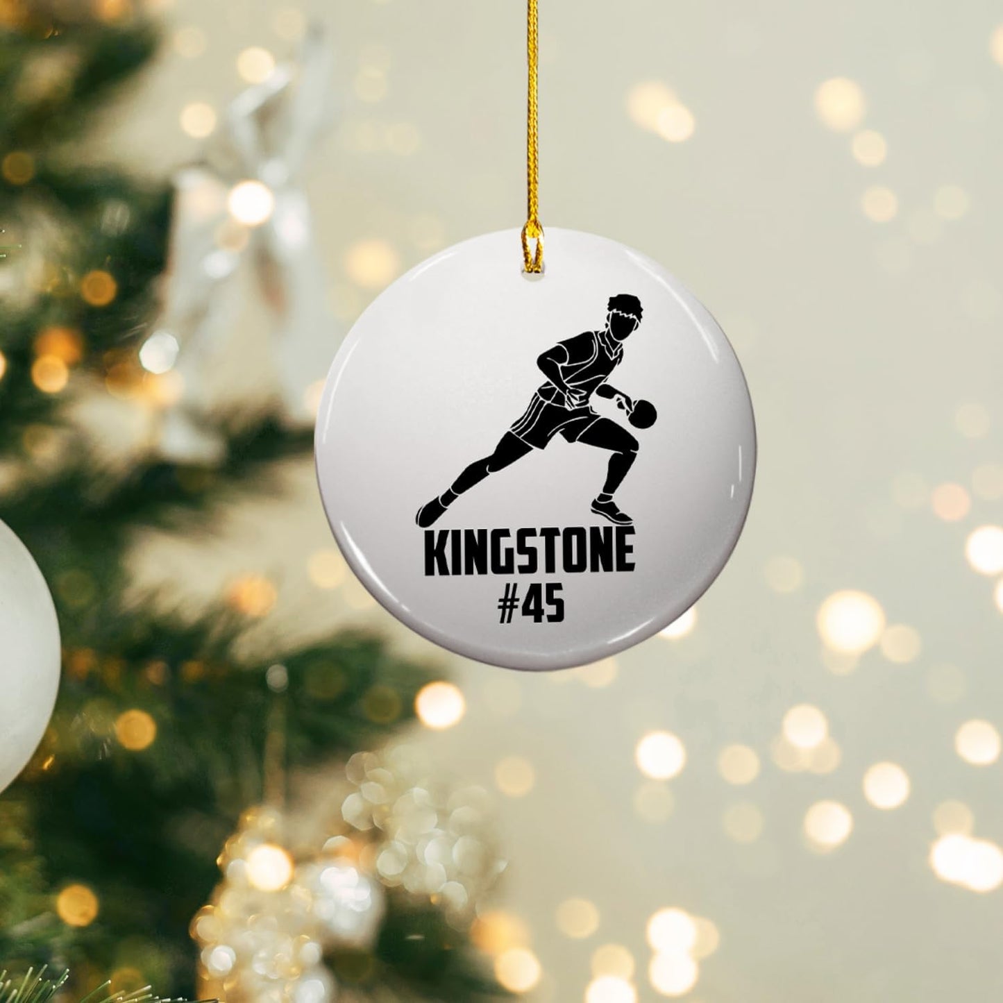 Custom Ping Pong Christmas Ceramic Ornament – Personalized Ceramic Table Tennis Gift, Sport Holiday Tree Decoration, Unique Ping Pong Player Keepsake TT21