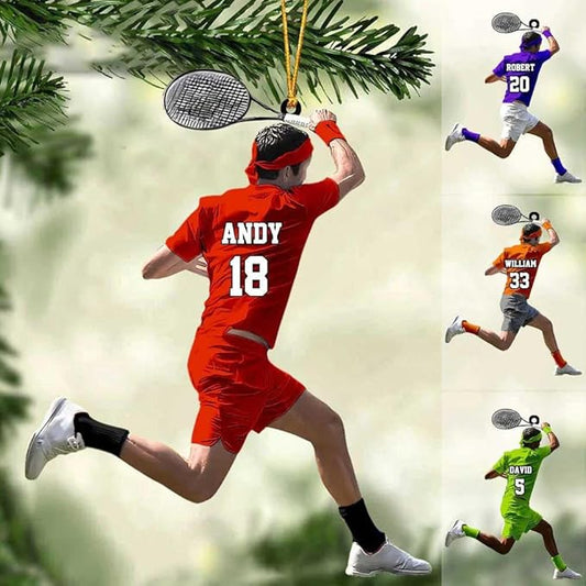 Personalized Tennis Christmas Ornament N22