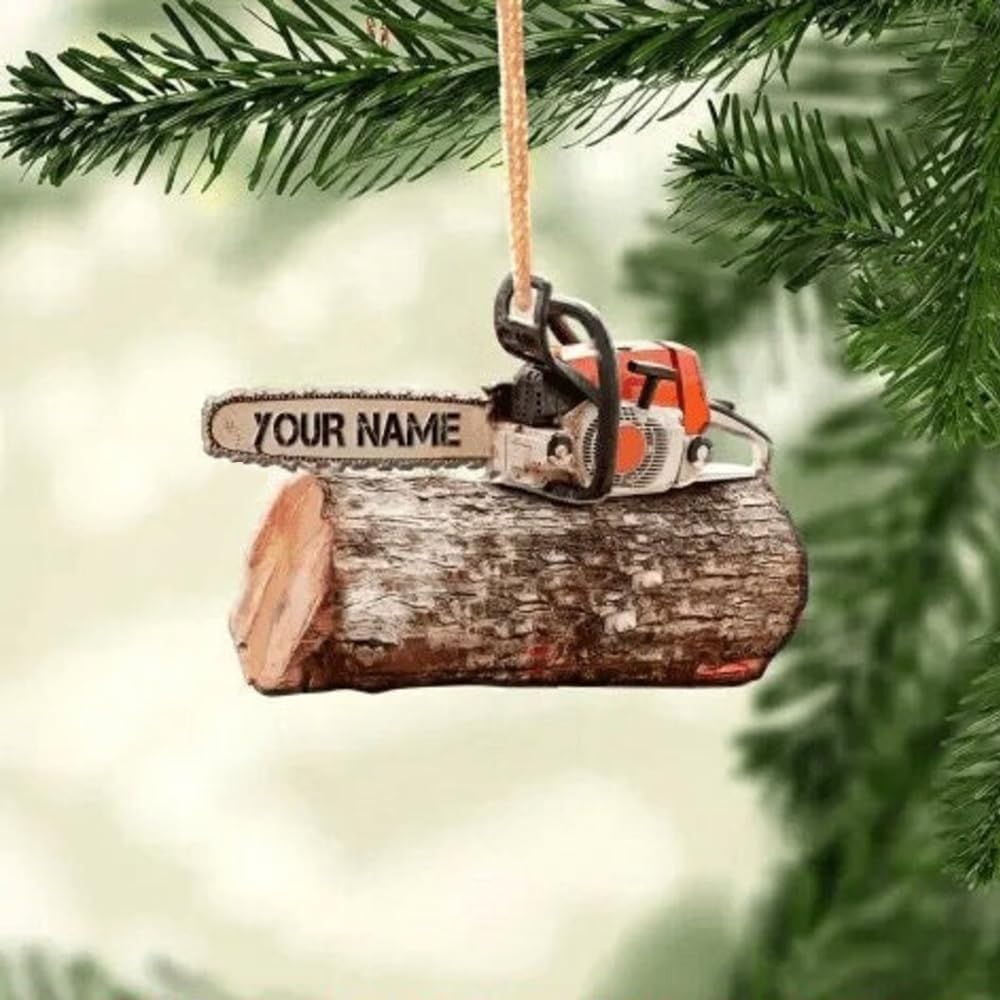 Custom Hand Saw Ornament - Carpenter Christmas Ornament Style 7