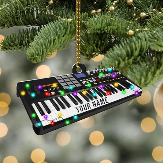 Custom Music Instrument Christmas Gift - Piano Ornament for Piano Lovers LL2