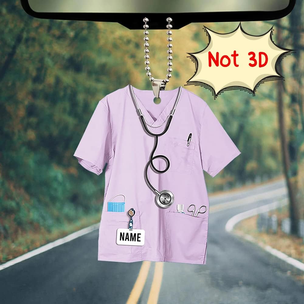 Custom Nurse Uniform Ornament - Nurse Christmas Ornament Design 03
