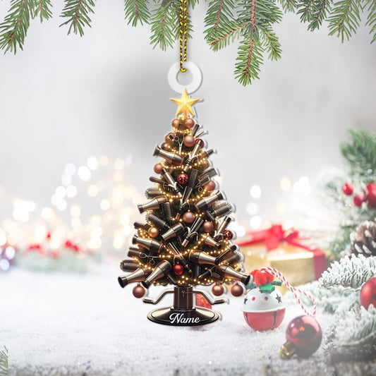 Custom Hair Stylist , Christmas Barbershop Ornament Style 23