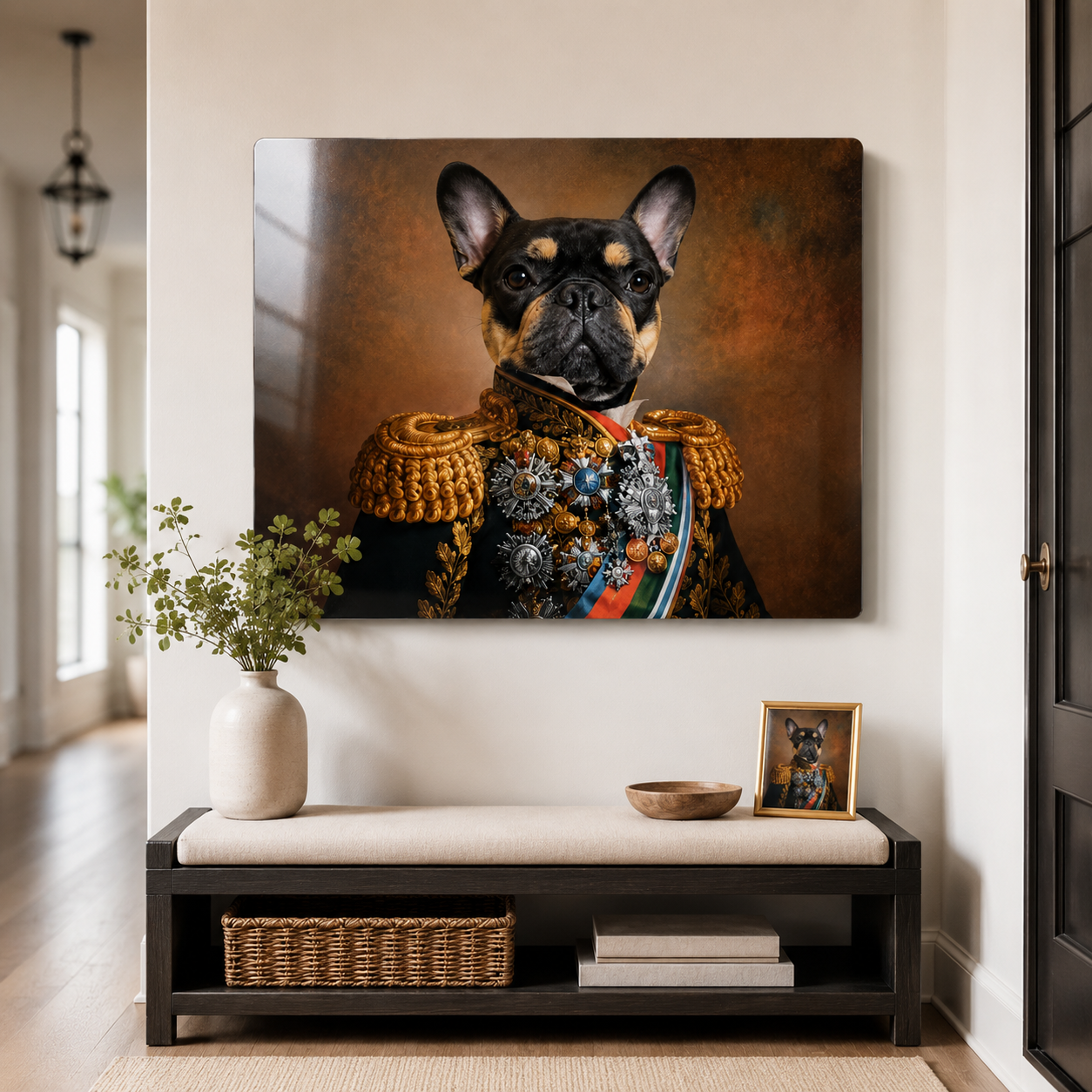Personalized Pet Portrait Metal Print – Custom Dog Wall Art Gift For Pet Lover THUC99