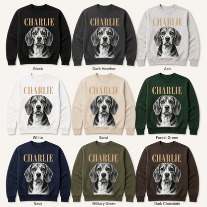 Personalized Dog Memorial Hoodie Custom Pet Photo Sweatshirt Sympathy Gift for Pet Loss THUC99