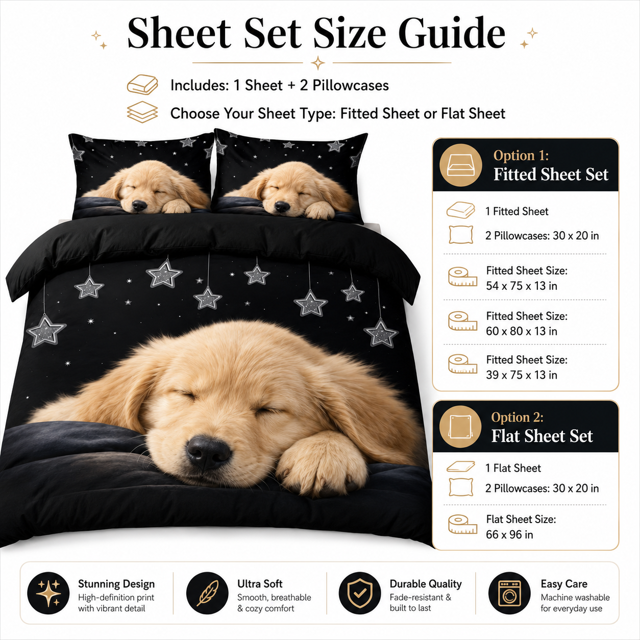 Custom Dog Bed Sheet Set, Personalized Pet Photo Bedding For Dog Dad THUC99