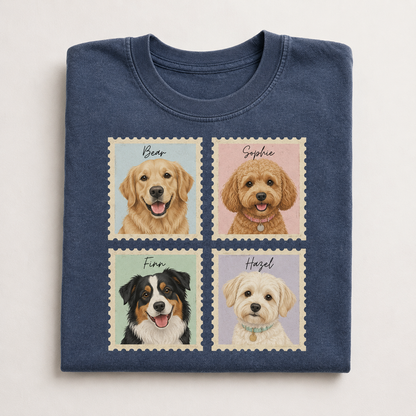 Custom Dog Memorial Wash T-Shirt, Personalized Pet Photo Shirt | Gift For Dog Lovers THUC99