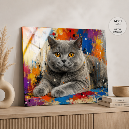 Personalized Pet Metal Wall Art – Custom Dog Portrait Print Gift For Dog Cat Lover THUC99