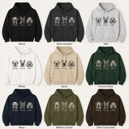 Custom Dog Face Sweatshirt Personalized Puppy Photo Hoodie Funny Gift for Pet Lovers THUC99 (Copy)