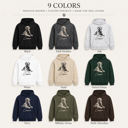 Custom Dog Face Sweatshirt Personalized Puppy Photo Hoodie Funny Gift for Pet Lovers THUC99