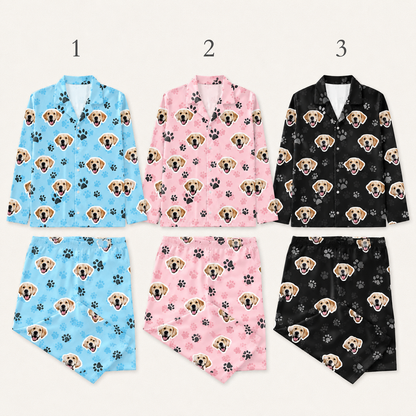 Personalized Dog Face Pajamas Set for Dog Mom and Dog Dad, Custom Pet Photo Sleepwear THUC99 (Copy)