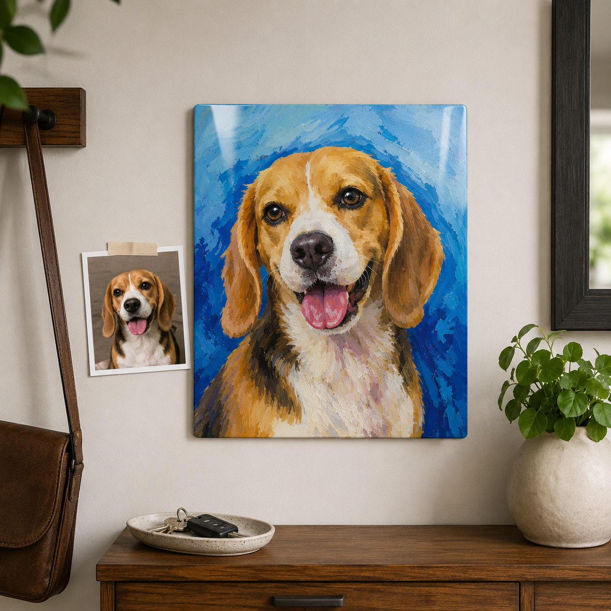 Custom Pet Metal Wall Art – Personalized Dog Portrait From Photo Gift For Pet Lover THUC99