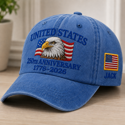 1776–2026 America Semiquincentennial Embroidered Vintage Baseball Cap for Patriots THUC99