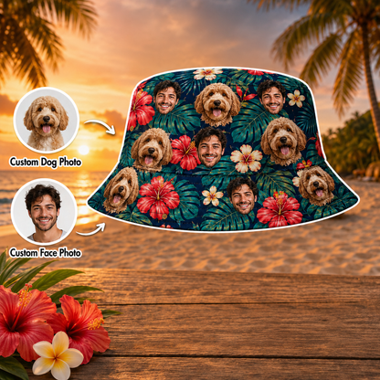 Custom Photo Dog Hawaiian Shirt, Personalized Pet Aloha Shirt, Dog Lover Vacation Gift THUC99