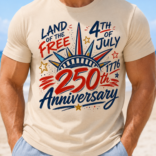 USA 250th Birthday Wash Shirt, Vintage Patriotic America Tee THUC99