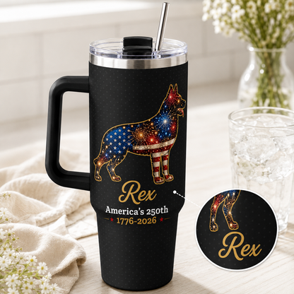 Custom Dog Memorial Photo 40oz Tumbler – Personalized Pet Loss Gift and Keepsake Cup THUC99 (Copy)
