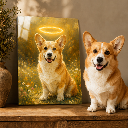 Personalized Pet Metal Wall Art – Custom Dog Portrait Print Gift For Dog Cat Lover THUC99