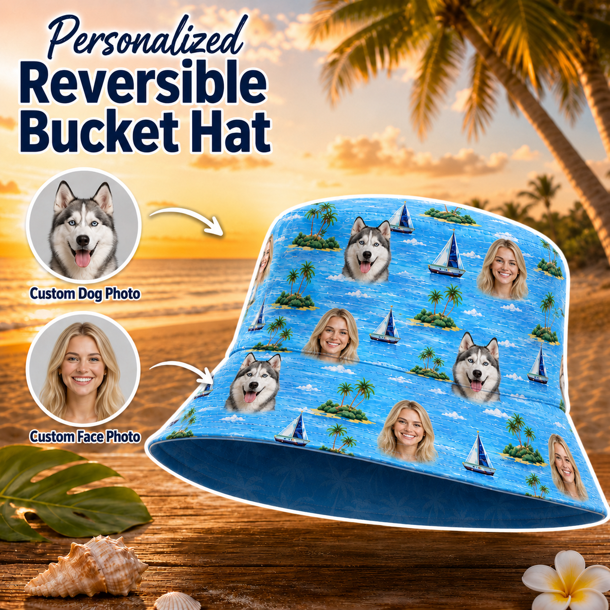 Personalized Hawaiian Shirt With Dog Photo, Custom Pet Vacation Shirt For Dog Owners THUC99