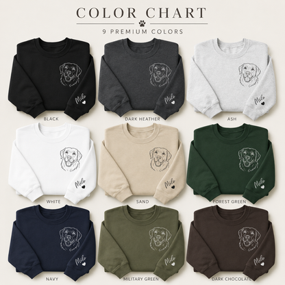 Custom Dog Face Hoodie Personalized Pet Lover Sweatshirt with Your Favorite Dog Picture THUC99
