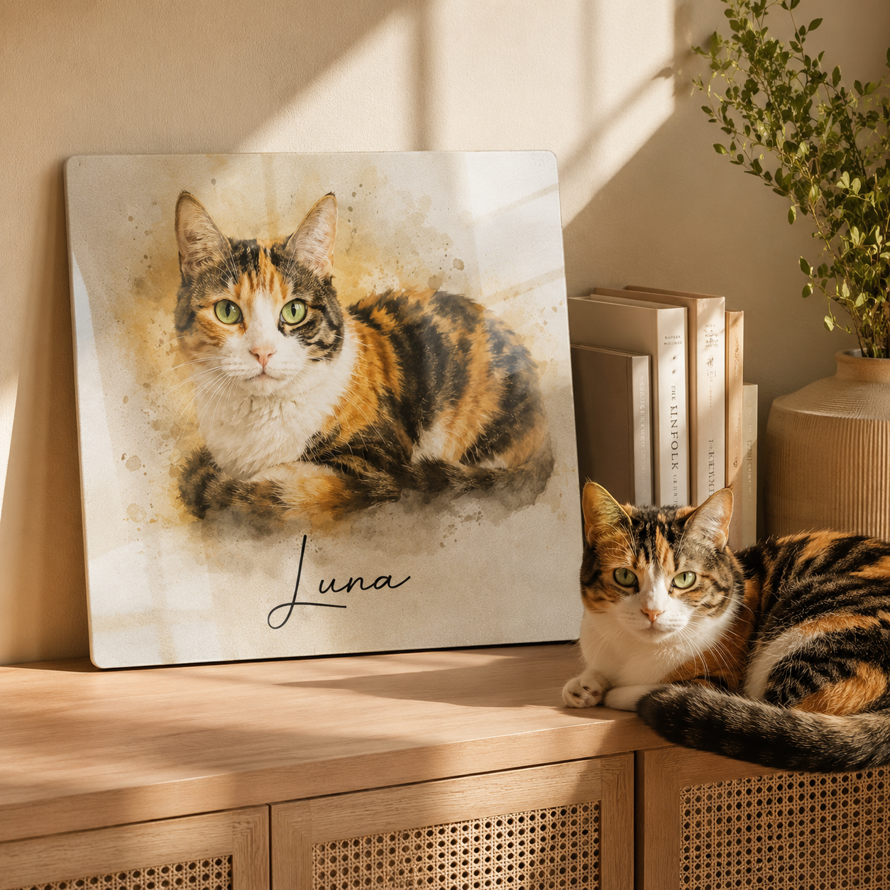 Custom Photo Pet Metal Print – Personalized Dog Portrait Wall Art Gift For Pet Lover THUC99