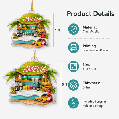 Food Lover Juice Smoothie Bar Ornament