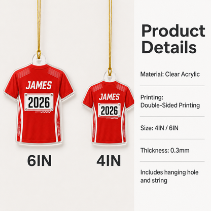 Custom Runner Acrylic - Race Bib Shirt