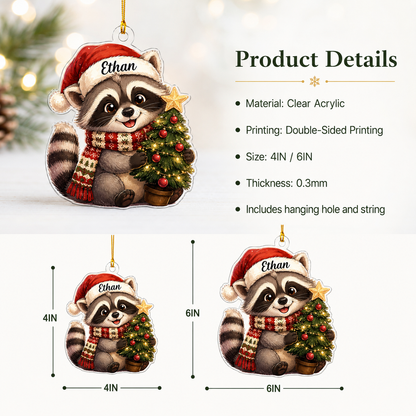 Animal Chrismas Raccoon