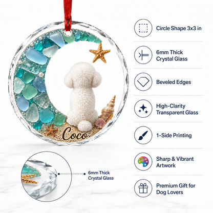 Custom Dog Seashell Bichon