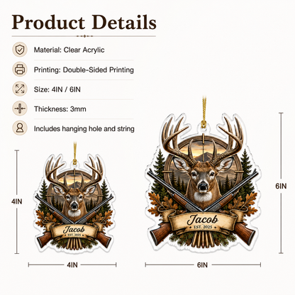 Personalized Hunting Deer Hunter Legacy Acrylic