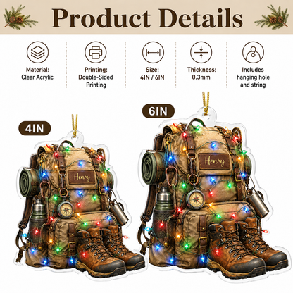 Custom Name Hiking And Trekking Acrylic Style 2