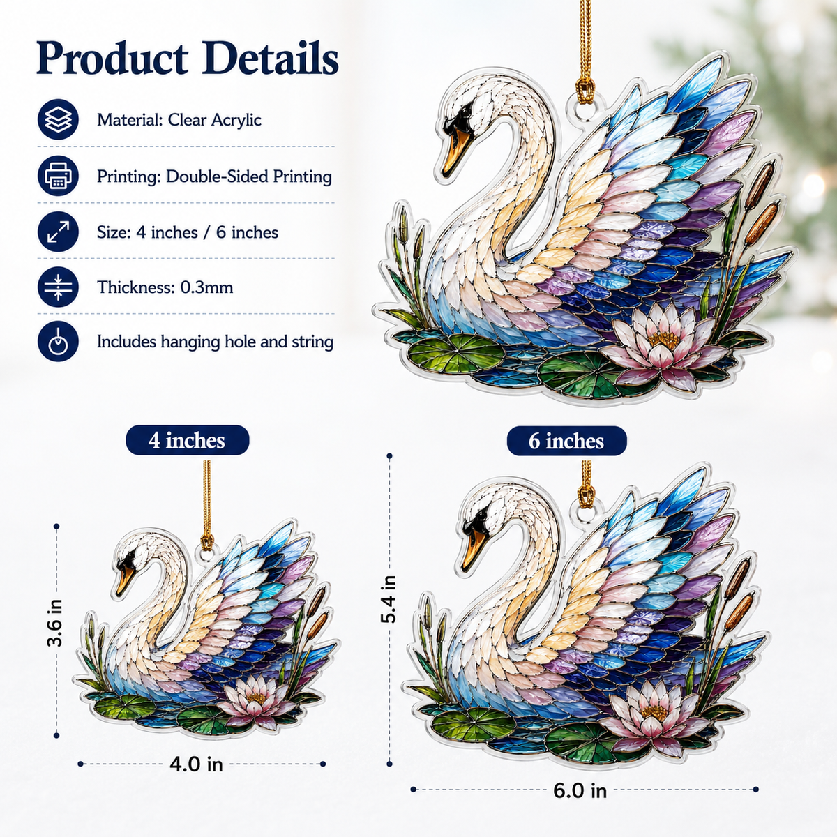 Bird With Flower Swan