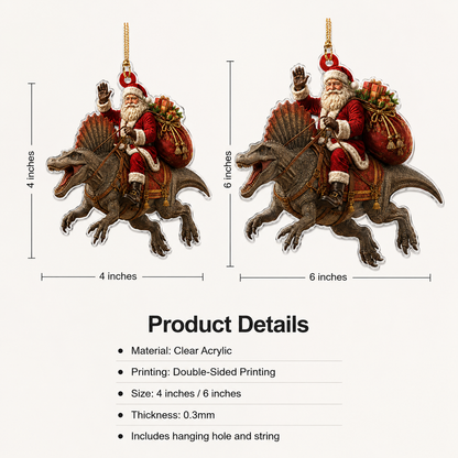 Dinosour With Santa Spinosaurus