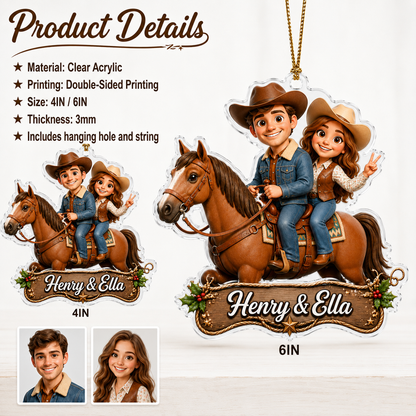 Personalized Boost Western Horse Couple Acrylic