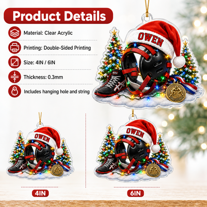 Custom Sports Christmas Acrylic - Wrestling