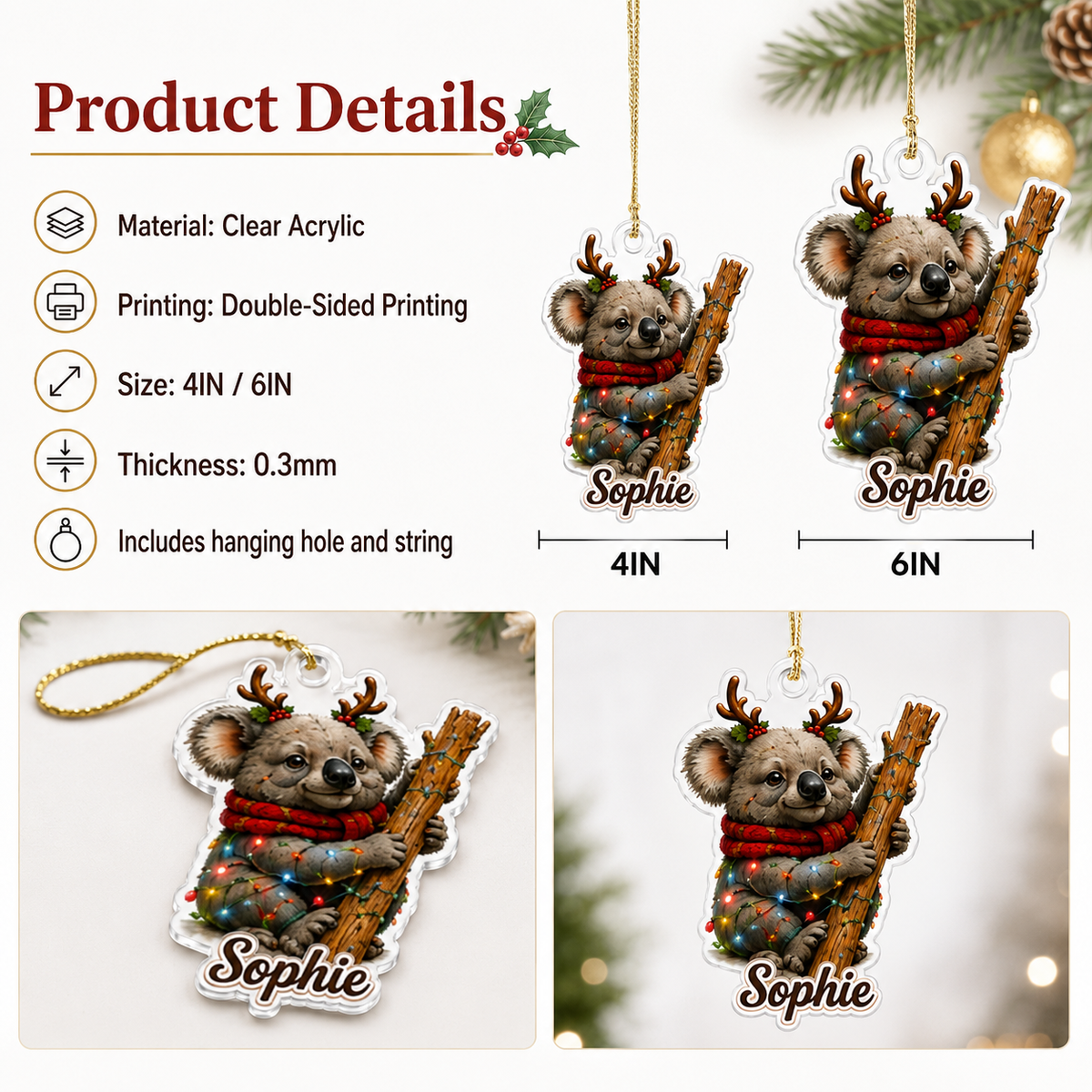 Christmas Animal Koala