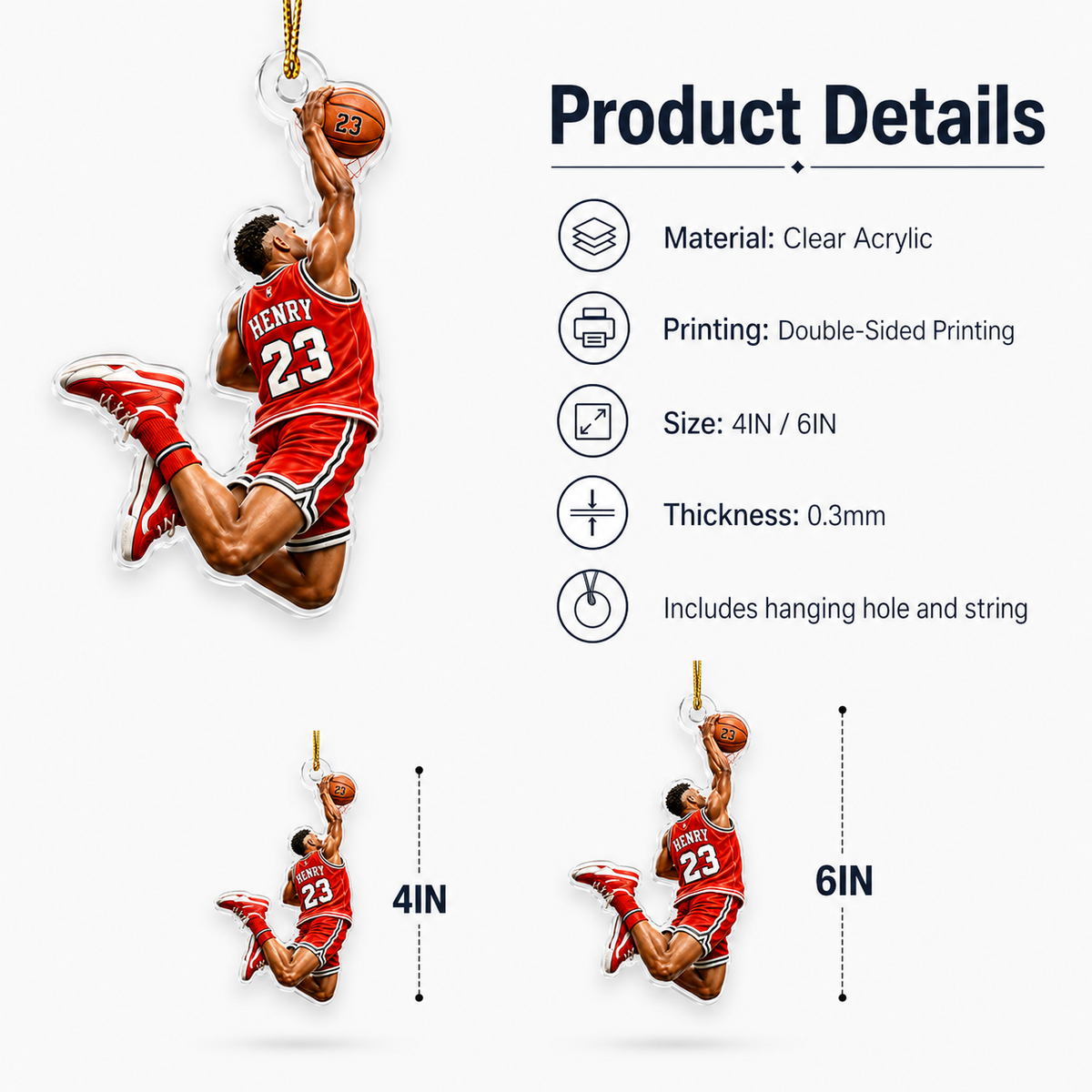 Basketball Acrylic Style 11