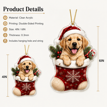 Dog Christmas Socks Golden Retriever