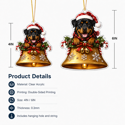 Dog Christmas Bell Rottweiler