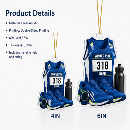 Custom Runner Acrylic - Winter Run Race Kit