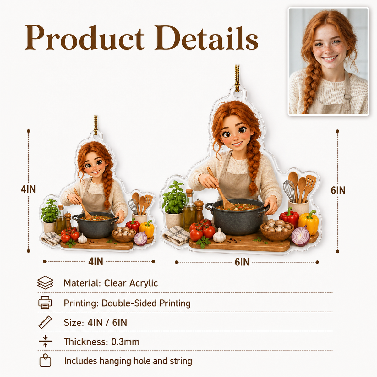Custom Photo Hobbies Acrylic - Cooking