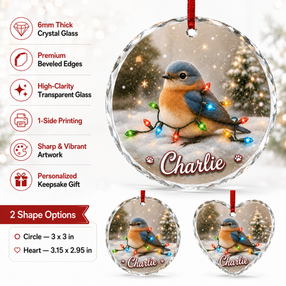 Glass Animal Led Light Bird